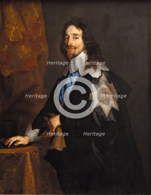 Portrait of King Charles I of England, Scotland and Ireland (1600-1649), End 1630s. Creator: Dyck, Sir Anthony van (1599-1641).