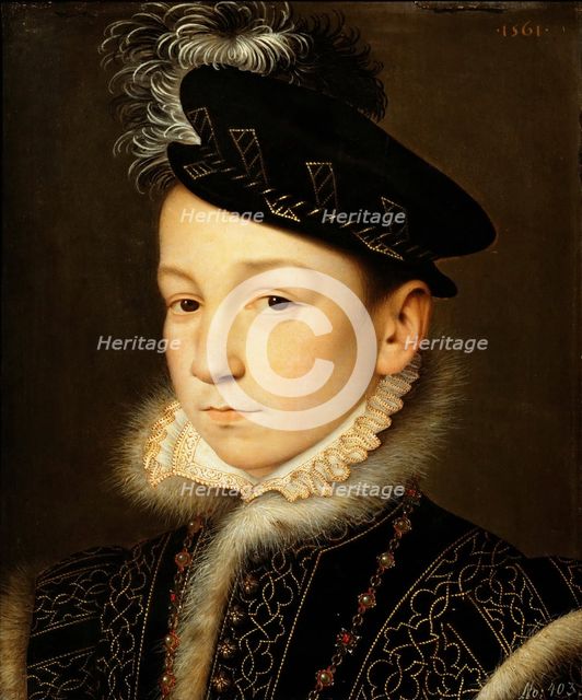 Portrait of King Charles IX of France (1550-1574).