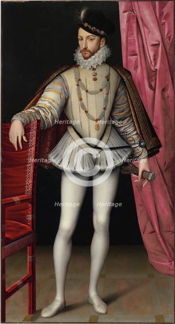 Portrait of King Charles IX of France (1550-1574), c. 1570. Creator: Clouet, François (1510-1572).