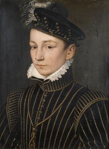 Portrait of King Charles IX of France (1550-1574), c1562-1563. Creator: Clouet, François (1510-1572)