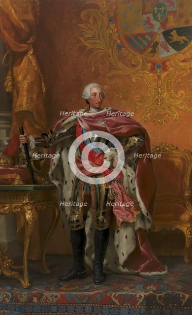 Portrait of King Charles III of Spain, 1765-1766. Creator: Anton Raphael Mengs.