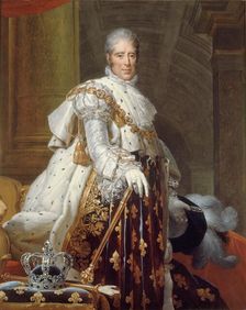 Portrait of King Charles X of France (1757-1836), 1825. Creator: Gérard, François Pascal Simon (1770-1837)