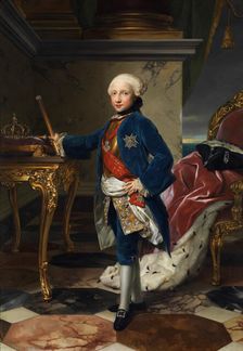Portrait of King Ferdinand IV of Naples and Sicily (1751-1825), 1759. Creator: Mengs, Anton Raphael (1728-1779)