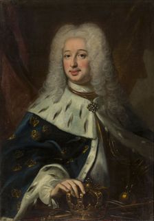 Portrait of King Frederick I of Sweden (1676-1751), 1720s. Creator: Anonymous