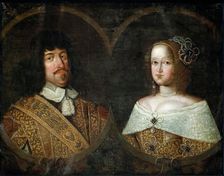 Portrait of King Frederick III of Denmark (1609-1670) and Sophie Amalie (1670-1710), Duchess of Brun