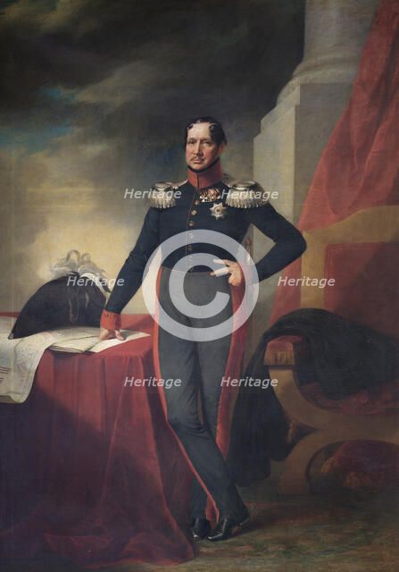 Portrait of King Frederick William III of Prussia, c1830. Artist: Unknown.