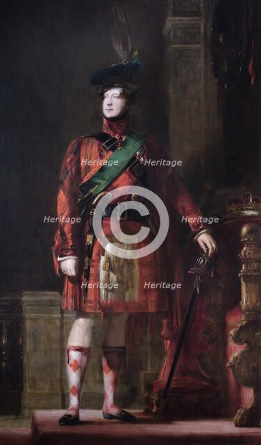 Portrait of King George IV, 1830.  Artist: David Wilkie.