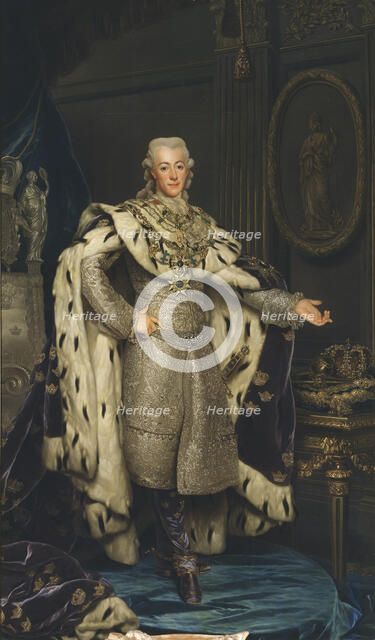 Portrait of King Gustav III of Sweden (1746-1792), 1777.