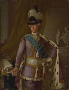 Portrait of King Gustav III of Sweden (1746-1792), 1779. Creator: Krafft, Per, the Elder (1724-1793)