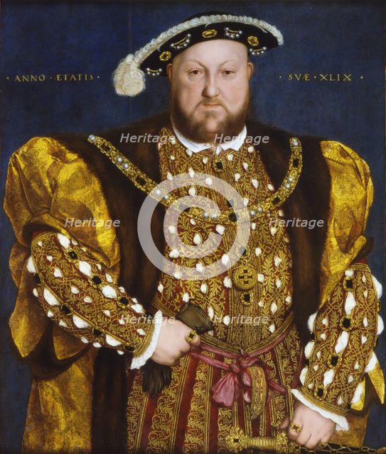 Portrait of King Henry VIII of England, 1540. Creator: Holbein, Hans, the Younger (1497-1543).