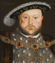 Portrait of King Henry VIII of England. Artist: Holbein, Hans, (Circle of)