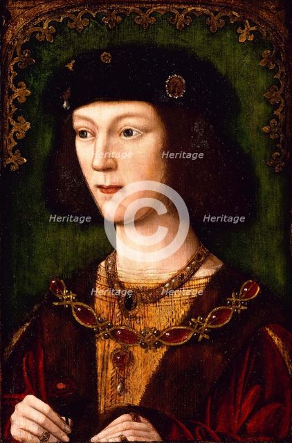 Portrait of King Henry VIII of England, c. 1513. Artist: English master  