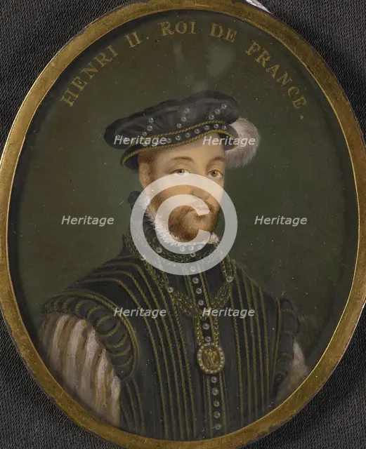 Portrait of King Henry II of France (Copy). Artist: Clouet, François (1510-1572)