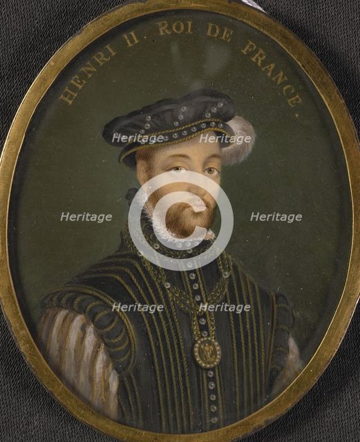 Portrait of King Henry II of France (Copy). Artist: Clouet, François (1510-1572)