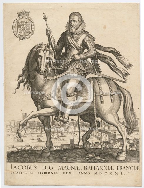 Portrait of King James I of England (1566-1625), 1630.