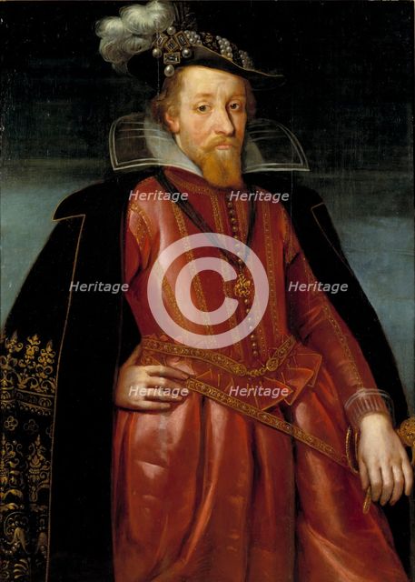Portrait of King James I of England (1566-1625).