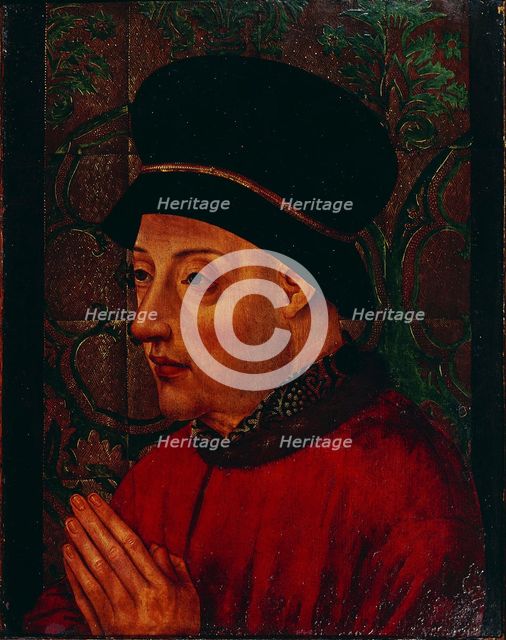 Portrait of King John I of Portugal (1357-1433), Early 15th cen.. Artist: Anonymous  