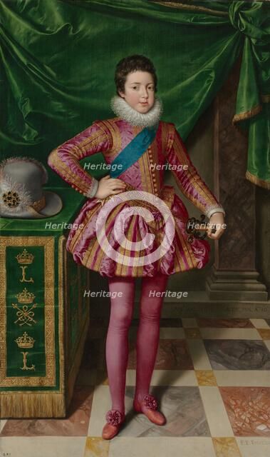 Portrait of King Louis XIII of France, 1611. Creator: Frans Pourbus (Flemish, 1569-1622).