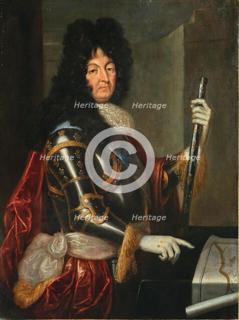 Portrait of King Louis XIV of France and Navarre (1638-1715), c.1700. Creator: Unknown artist.