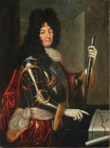 Portrait of King Louis XIV of France and Navarre (1638-1715), c.1700. Creator: Unknown artist