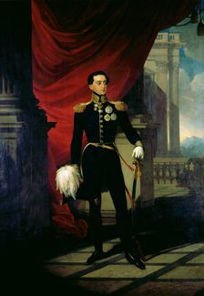Portrait of King Miguel I of Portugal (1802-1866), 1827. Creator: Ender, Johann Nepomuk (1793-1854)