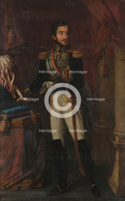 Portrait of King Miguel I of Portugal (1802-1866). Creator: Ribeiro, João Baptista (1790-1868).