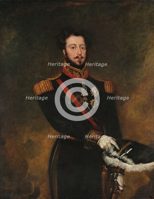 Portrait of King Pedro IV of Portugal (1798-1834), First quarter of 19th century. Creator: Sendim, Maurício José do Carmo (1786-1870).