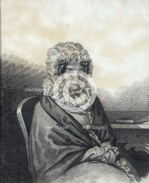 Portrait of Kleopatra Petrovna Nashchokina (1767-1828), née Nelidova, 1820s. Creator: Hampeln, Carl, von (1794-after 1880).