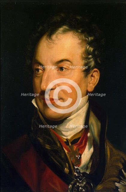 Portrait of Klemens Wenzel, Prince von Metternich', (1773-1859), 1814-1819. Creator: Lawrence, Sir Thomas (1769-1830).