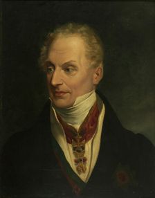 Portrait of Klemens Wenzel, Prince von Metternich (1773-1859), c. 1815. Creator: Anonymous
