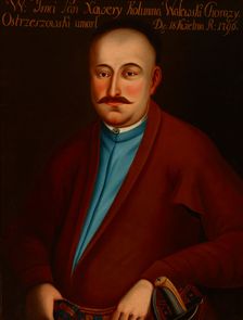 Portrait of Ksawery Kolumna Walewski (?-1796), Ensign of Ostrzeszów, end of 18th century. Creator: Unknown
