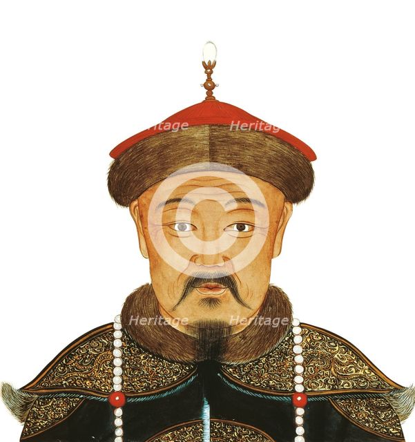 Portrait of Kublai Khan (1215-1294), 13th century. Artist: Anonymous  
