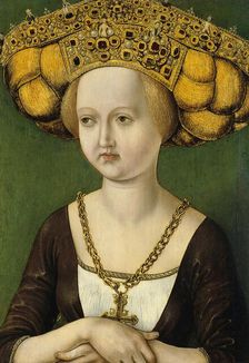 Portrait of Kunigunde of Austria, 1485. Creator: Anon
