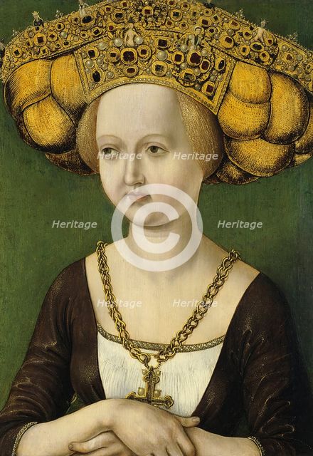 Portrait of Kunigunde of Austria, 1485. Creator: Anon.
