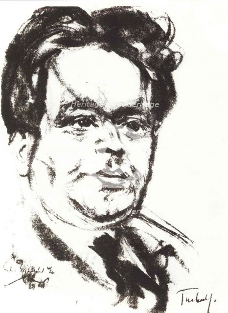 Portrait of Kurt Tucholsky.