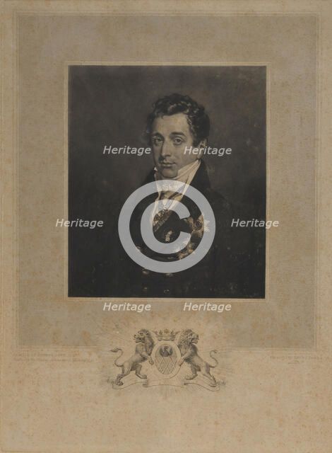 Portrait of Kyrill Alexandrovich Naryshkin (1786-1838). Artist: Dawe, Henry Edward (1790-1848)