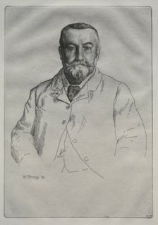 Portrait of H. Cock, 1895. Creator: William Strang (British, 1859-1921)