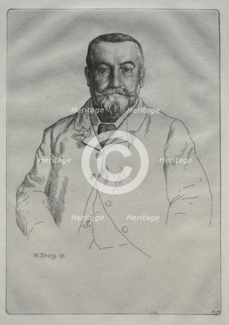 Portrait of H. Cock, 1895. Creator: William Strang (British, 1859-1921).