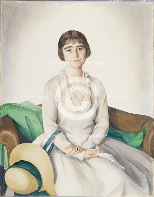 Portrait of HM Queen Elizabeth (1900-2002), as The Duchess of York. Creator: Sorin (Sorine), Saveli Abramovich (1878-1953).