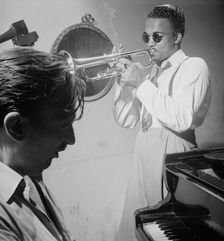 Portrait of Howard McGhee and Brick Fleagle, New York, N.Y., ca. Sept. 1947. Creator: William Paul Gottlieb