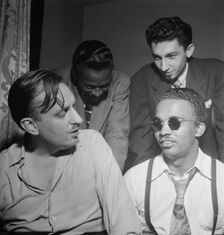 Portrait of Howard McGhee, Brick Fleagle, and Miles Davis, New York, N.Y., ca. Sept. 1947. Creator: William Paul Gottlieb
