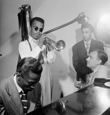 Portrait of Howard McGhee, Brick Fleagle, and Miles Davis, New York, N.Y., ca. Sept. 1947. Creator: William Paul Gottlieb