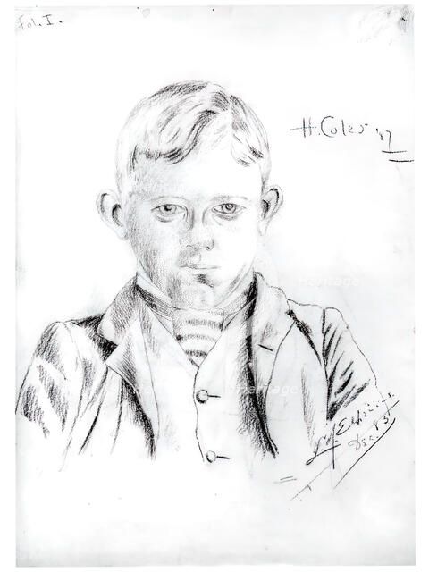 Portrait of Howard L. Coles, December, 1883. Creator: Louis Michel Eilshemius.