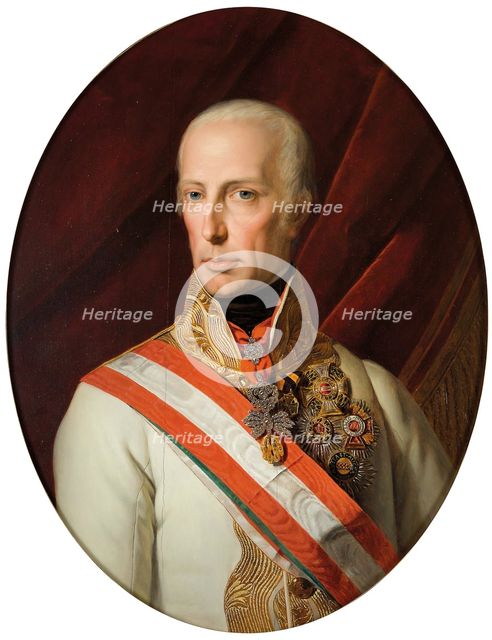 Portrait of Holy Roman Emperor Francis II (1768-1835), 1827.