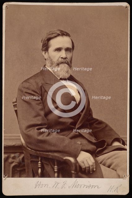 Portrait of Hon. W.F. Morrison, Between 1876 and 1880. Creator: Samuel Montague Fassett.