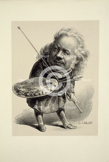 Portrait of Honoré Daumier, 1862. Creator: Etienne Carjat.