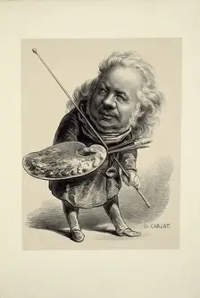 Portrait of Honoré Daumier, 1862. Creator: Etienne Carjat