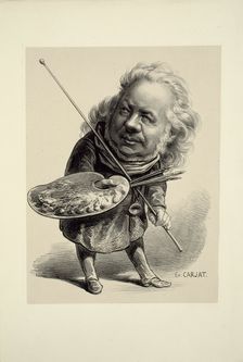 Portrait of Honoré Daumier, 1862. Creator: Etienne Carjat