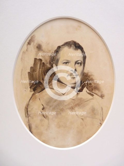 Portrait of Honoré de Balzac (1799-1850), c. 1829. Creator: Devéria, Achille (1800-1857).
