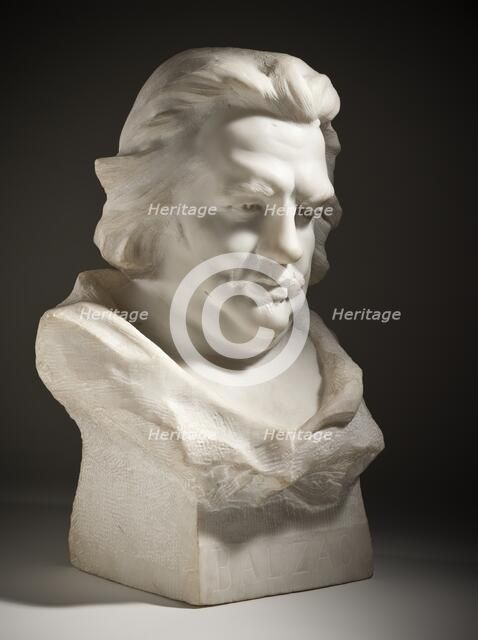 Portrait of Honoré de Balzac, 1899. Creator: Jean Alexandre Joseph Falguiere.